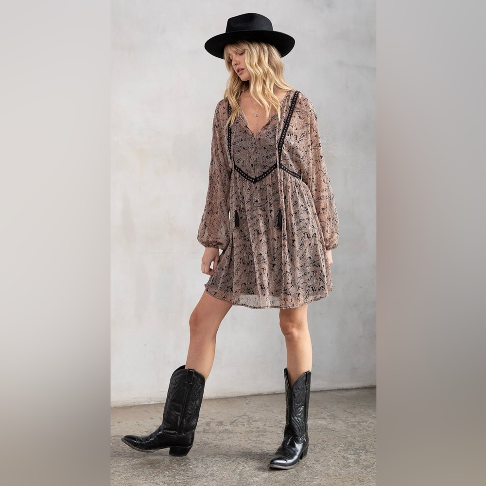 Lovestitch Libby Paisley Mini Dress